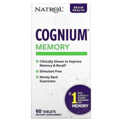 Когниум Natrol Cognium Memory, 60 таблеток