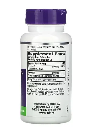 Кверцетин комплекс Natrol Quercetin Complex, 50 капсул