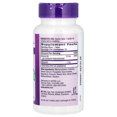 Мелатонін Natrol Melatonin із повільним вивільненням 1 мг, 90 таблеток