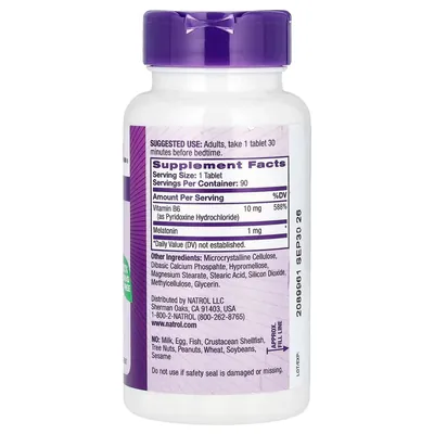 Мелатонін Natrol Melatonin із повільним вивільненням 1 мг, 90 таблеток