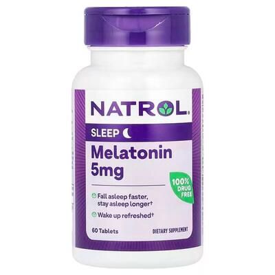 Мелатонин Natrol Melatonin 5 мг, 60 таблеток