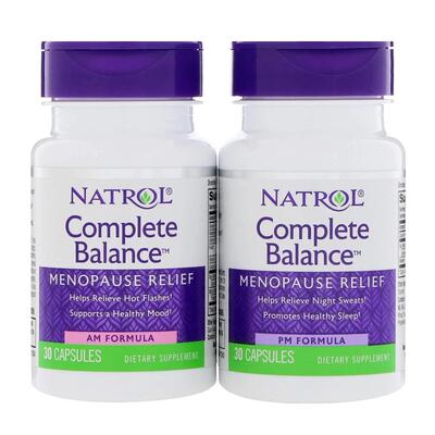 Комплекс при менопаузе Natrol Complete Balance for Menopause, 2 флакона по 30 капсул