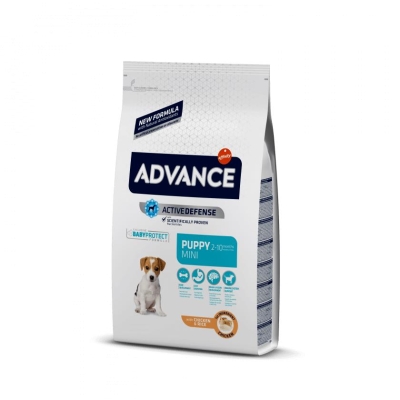Корм сухой для щенков маленьких пород Advance Dog Mini Puppy с курицей и рисом, 800 г