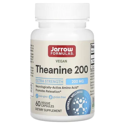 Теанін Jarrow Formulas Theanine 200 мг, 60 капсул