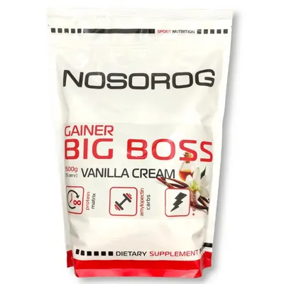Гейнер Nosorog Gainer Big Boss ванільний крем, 1,5 кг
