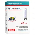 Тест-смужки Gamma DM для глюкометра, 25 штук