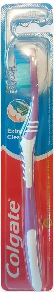Зубна щітка Colgate Extra Clean, середньої жорсткості, 1 шт