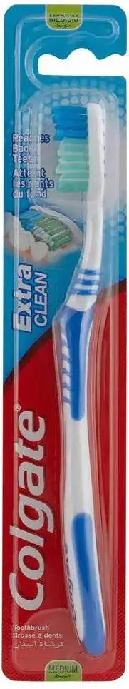 Зубна щітка Colgate Extra Clean, середньої жорсткості, 1 шт