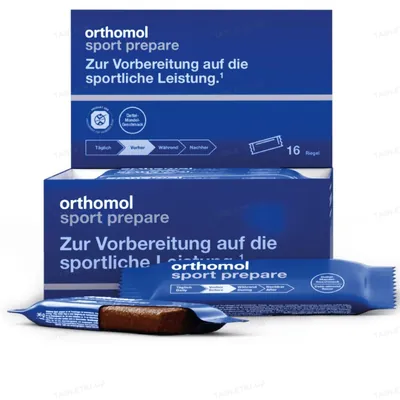 Батончики Orthomol Sport Prepare, курс 16 днів