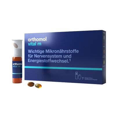 Витаминно-минеральный комплекс Ортомол Vital M для мужчин питьевая суспензия + капсулы, курс 7 дней