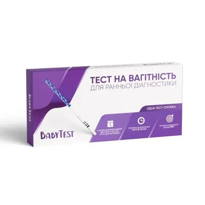 Тест-смужка Baby test для визначення вагітності 3 мм, 1 штука