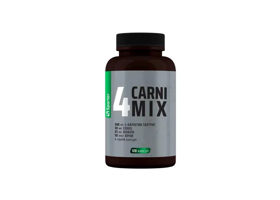 L-карнітин Sporter 4Carni MIX, 120 капсул