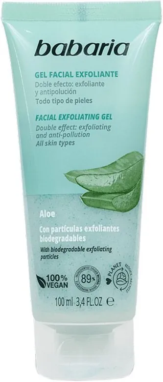 Гель-ексфоліант для обличчя Babaria Exfoliating з Алое, 100 мл