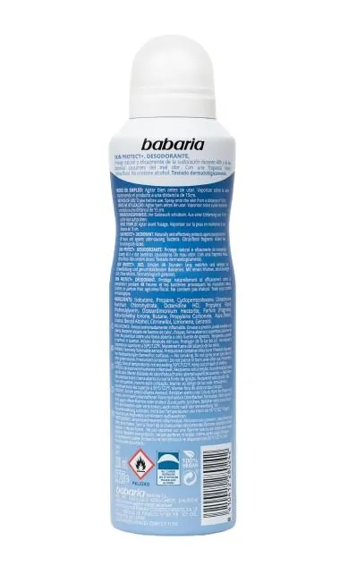 Дезодорант-антиперспірант спрей Babaria Skin Protect+ 48h антибактеріальний, 200 мл