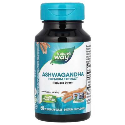 Ашваганда Nature`s Way Ashwagandha, 60 вегетерианских капсул