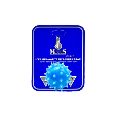 Игрушка для собак ModeS Мяч Мина Дента голубой, XS-4 см
