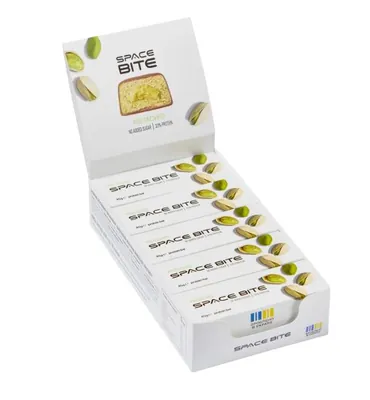 Батончик протеїновий Space Bite Protein Bar 33% протеїну фісташка, 10 штук по 45 г