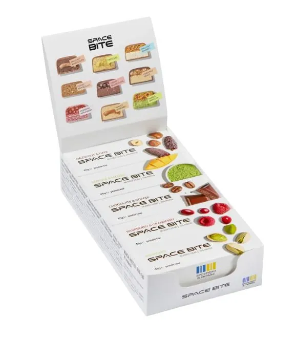 Батончик протеїновий Space Bite Protein Bar асорті смаків, 10 штук по 45 г