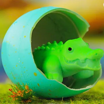Іграшка, що росте в яйці Sbabam Croc and Turtle Eggs Крокодили і черепахи, у дисплеї