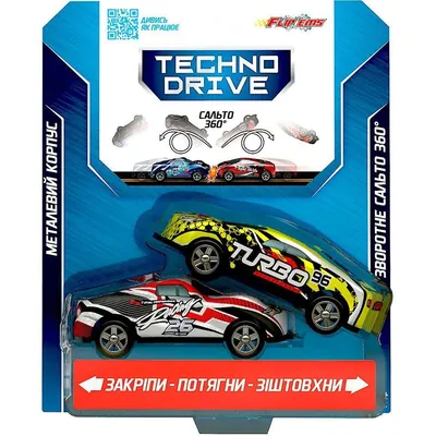 Набір ігрових машинок TechnoDrive Flip'ems Крутий переворот, в асортименті