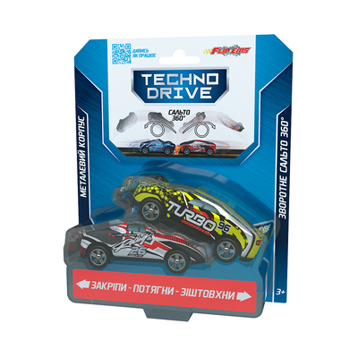 Набор игровых машинок TechnoDrive Flip'ems Крутый переворот в ассортименте
