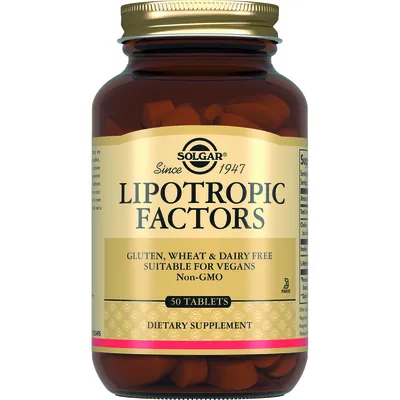 Ліпотропний фактор Solgar Lipotropic Factors таблетки №50