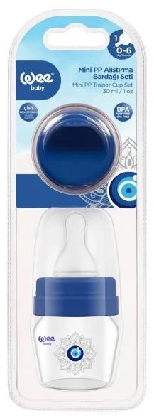 Мини-набор Wee Baby Evil Eye (264) бутылочка + соска №1+ насадка-поильник
