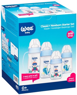 Набор Wee Baby Classic Plus (198) для кормления новорожденных, голубой