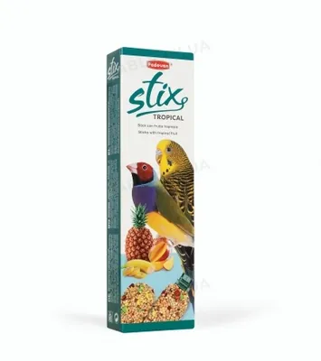 Корм для хвилястих папуг, амадинів Padovan Stix tropic cocories (PP00207), 80 г