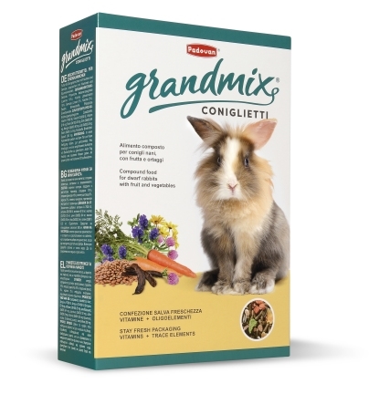 Корм для декоративних кроликів Padovan Grandmix Coniglietti (PP00189), 850 г