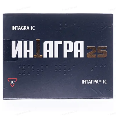 Інтагра IC таблетки, в/о по 25 мг №4 (2х2)