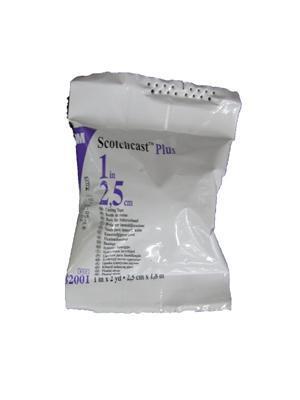 Бинт Scotchcast 3M 82001 жорсткий, розмір 2,5 см х 1,8 м