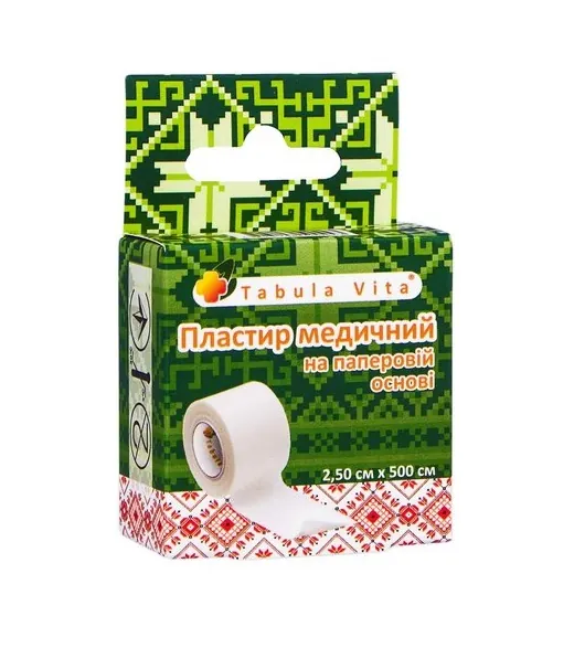 Пластир Tabula Vita на паперовій основі, 2,5 см х 500 см