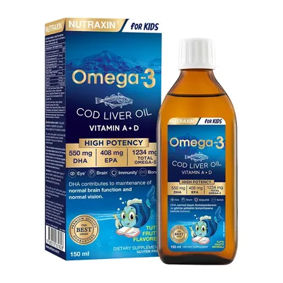 Омега-3 Кідс Рибячий жир Nutraxin Kids Omega-3 розчин, 150 мл