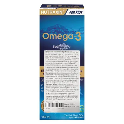 Омега-3 Кідс Рибячий жир Nutraxin Kids Omega-3 розчин, 150 мл
