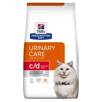 Корм сухий Hill's Prescription Diet C/D Urinary Stress Feline Chicken для кішок з ідіопатичним циститом, зі смаком курки, 1,5 кг