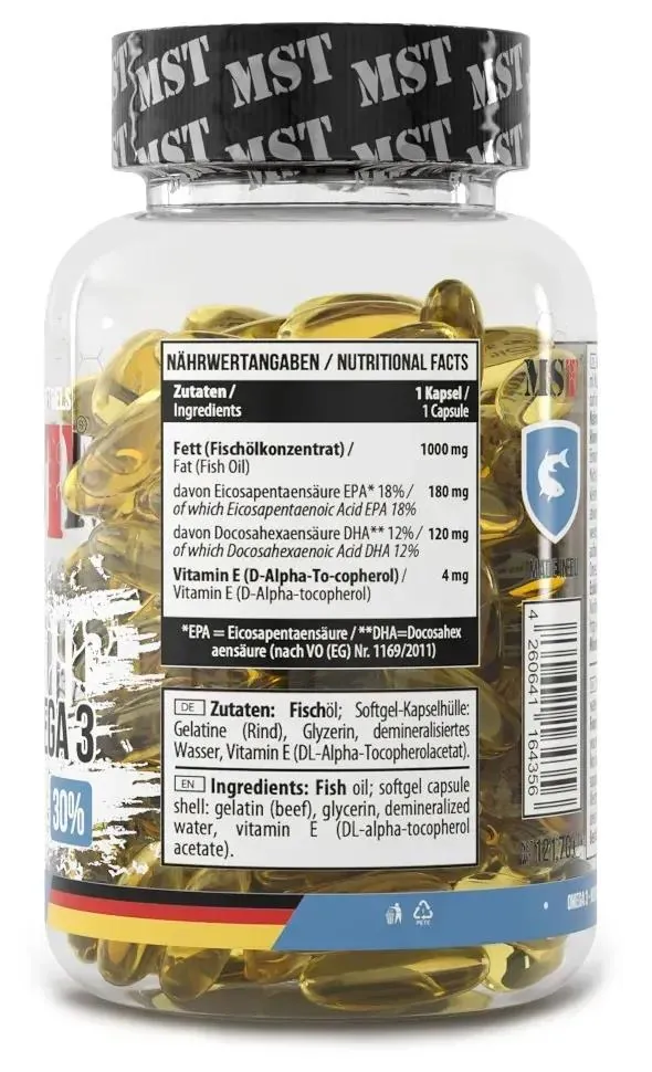 Омега-3 MST Nutrition Omega 3 Nordic 30%, 90 гелевих капсул