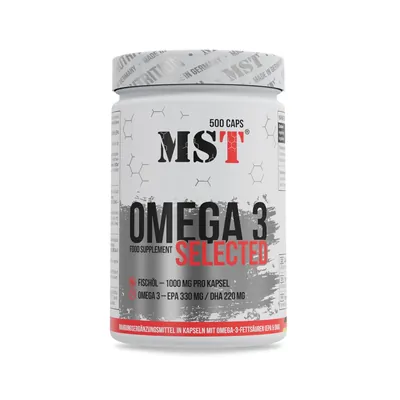 Омега-3 MST Nutrition Omega 3 Selected, 500 гелевих капсул