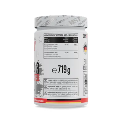 Омега-3 MST Nutrition Omega 3 Selected, 500 гелевих капсул