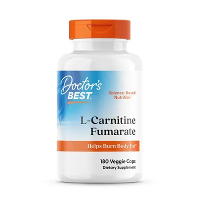 Амінокислота Doctor's Best L-Carnitine Fumarate, 180 капсул