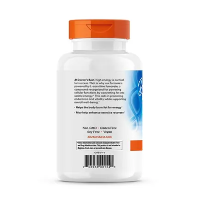Амінокислота Doctor's Best L-Carnitine Fumarate, 180 капсул
