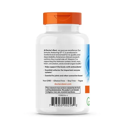 Вітамін С 500 мг Doctor's Best Vitamin C, 120 вегетаріанських капсул