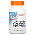 Глюкозамин хондроитин МСМ Doctor's Best Glucosamine Chondroitin MSM with OptiMSM, 120 вегетарианских капсул