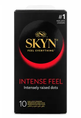 Презервативи Skyn Intense Feel безлатексні ультратонкі з крапками, 10 штук