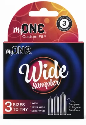 Презервативи MyONE Wide Sampler ультратонкі, 3 розміри (широкі), 3 штуки