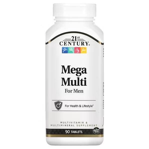 Мультивітаміни для чоловіків 21st Century Mega Multi for Men, 90 таблеток