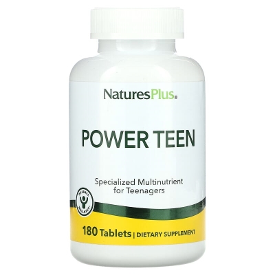 Мультивитамины для подростков Nature's Plus Source of Life Power Teen, 180 таблеток