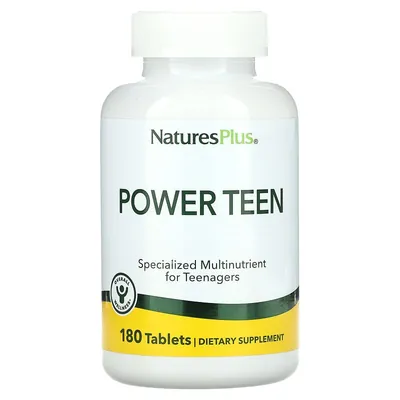 Мультивітаміни для підлітків Nature's Plus Source of Life Power Teen, 180 таблеток