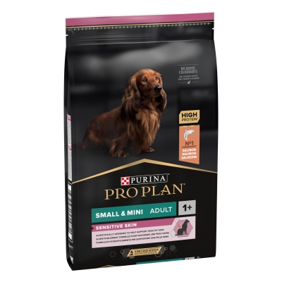 Корм сухой Purina Pro Plan Small & Mini Sensitive Skin с лососем, 7 кг