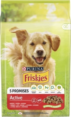 Корм сухий для дорослих активних собак Purina Friskies з яловичиною, 10 кг